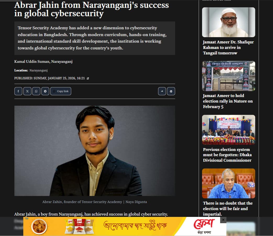 TSA’s growing international presence and recognition